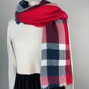 Collections Eighteen Plaid Scarf EUC